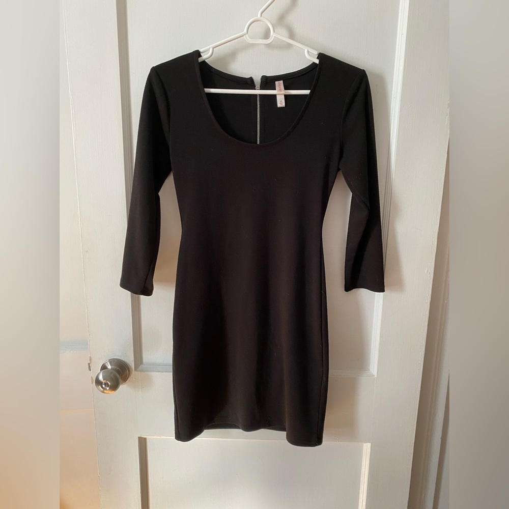 Black tight semi formal dress